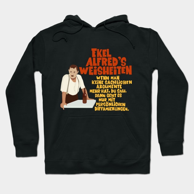 Alfred Tetzlaff - Ekel Alfred - Ein Herz und eine Seele Hoodie by Boogosh